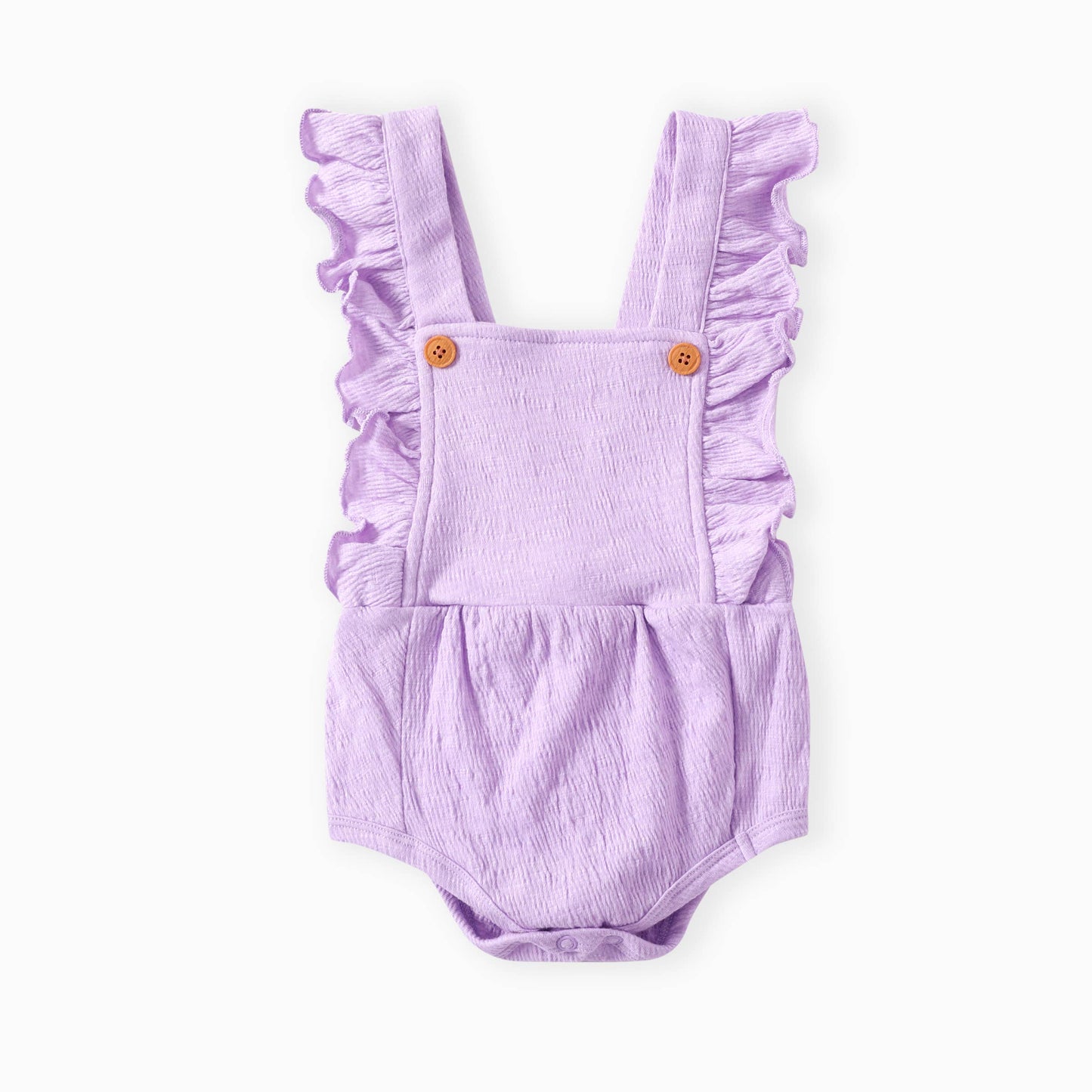 3-Pack Baby Girl Sweet Ruffled Romper: Multi-color / 3-6 Months