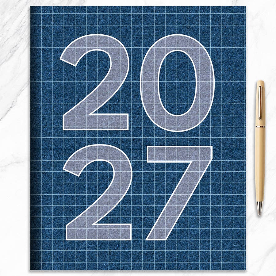 2027 Naval Grid Large Monthly Planner