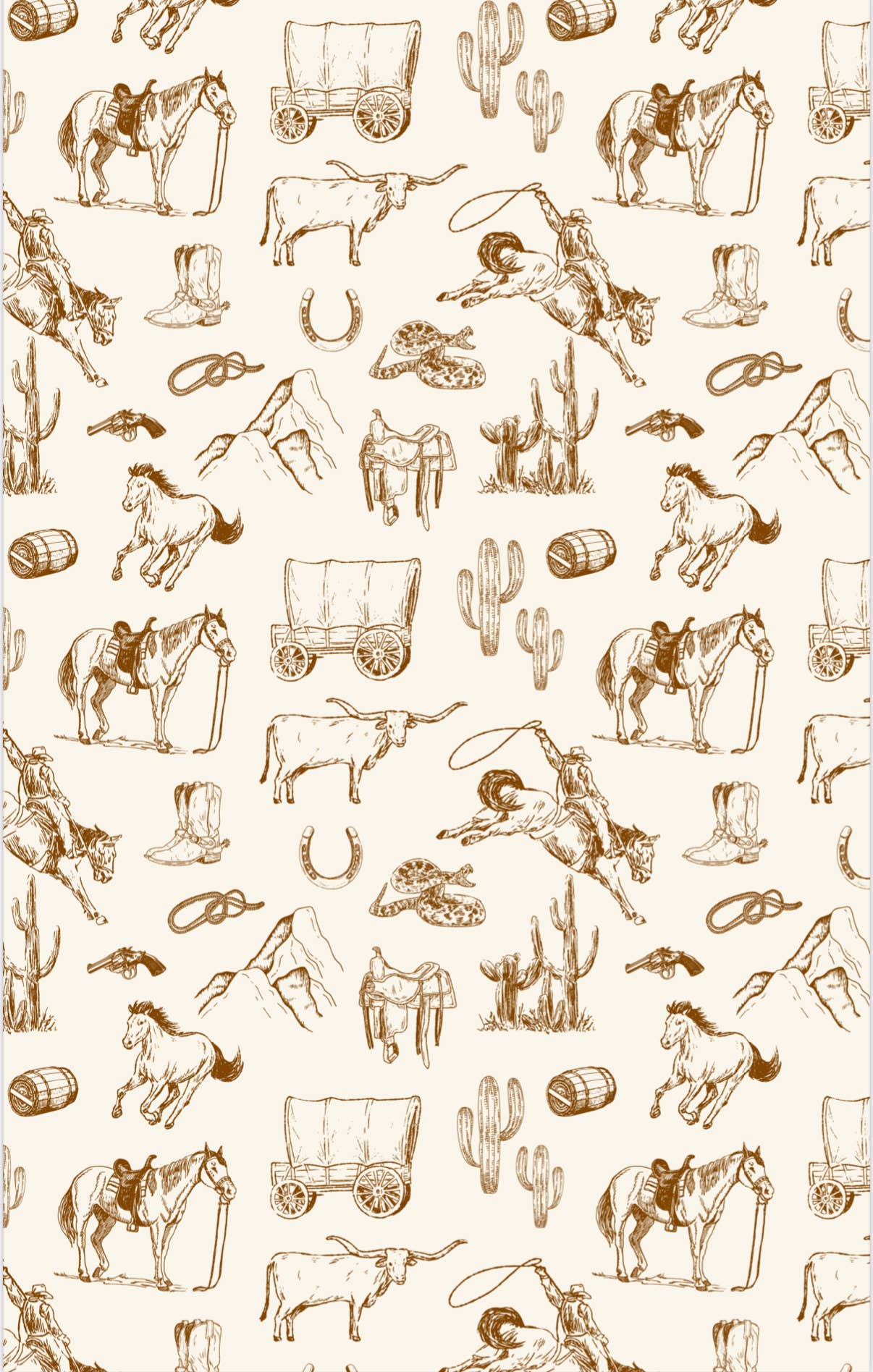 Western: Double-Sided Hand Towel: Cream / 17x27 in / Hand Towel