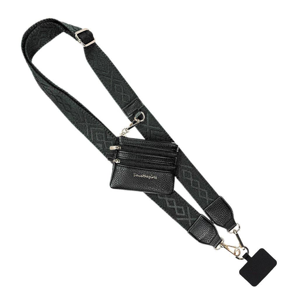 Clip & Go Strap with Zippered Pouch Classic: Camel