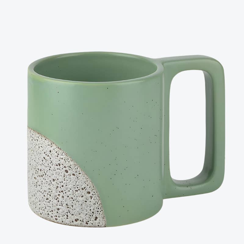 Coffee Mug Nordic Moments Recycled Ceramic Eco-Clay: Matte Red -Square Handle