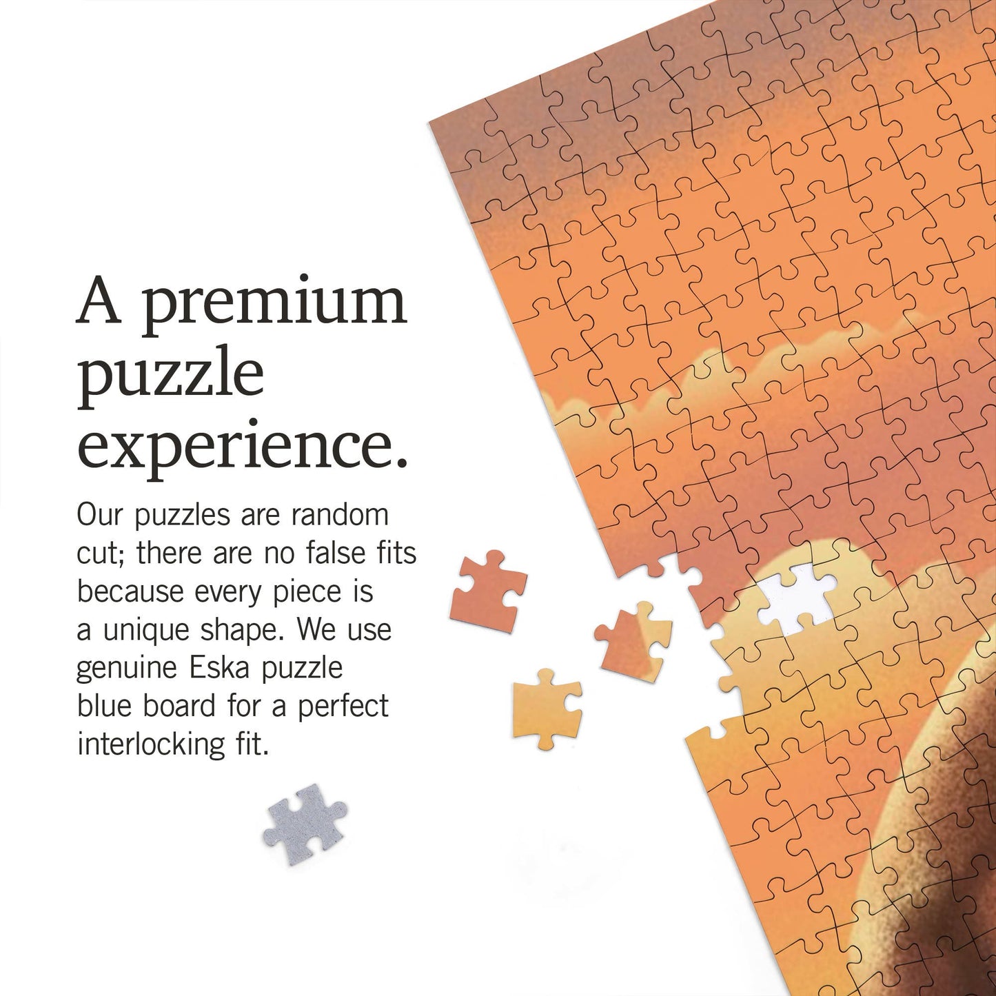 1000 PIECE PUZZLE Lithograph Wildlife Series, Bison