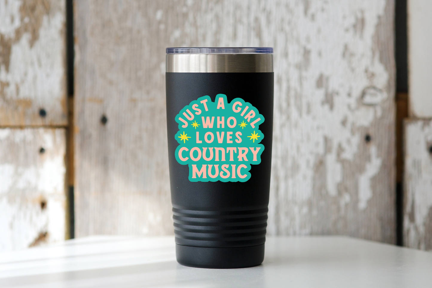 Just a Girl Who Loves Country Sticker - cowgirl, nashville
