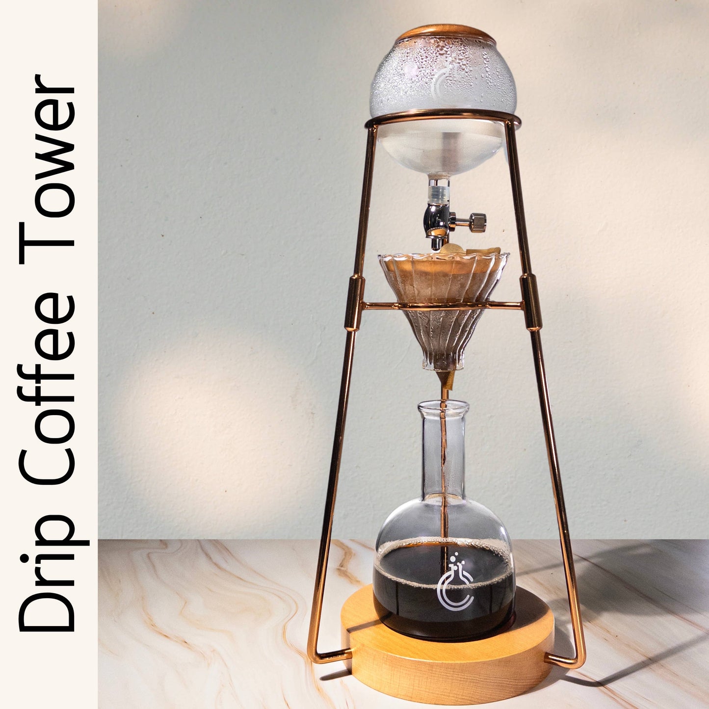 Cold Brew Drip Coffee Tower | Chemistry Inspired Café: Silver