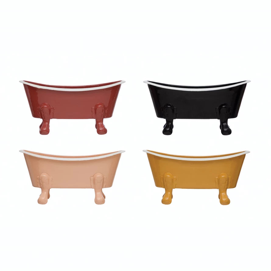 METAL BATHTUB SOAP DISH AST