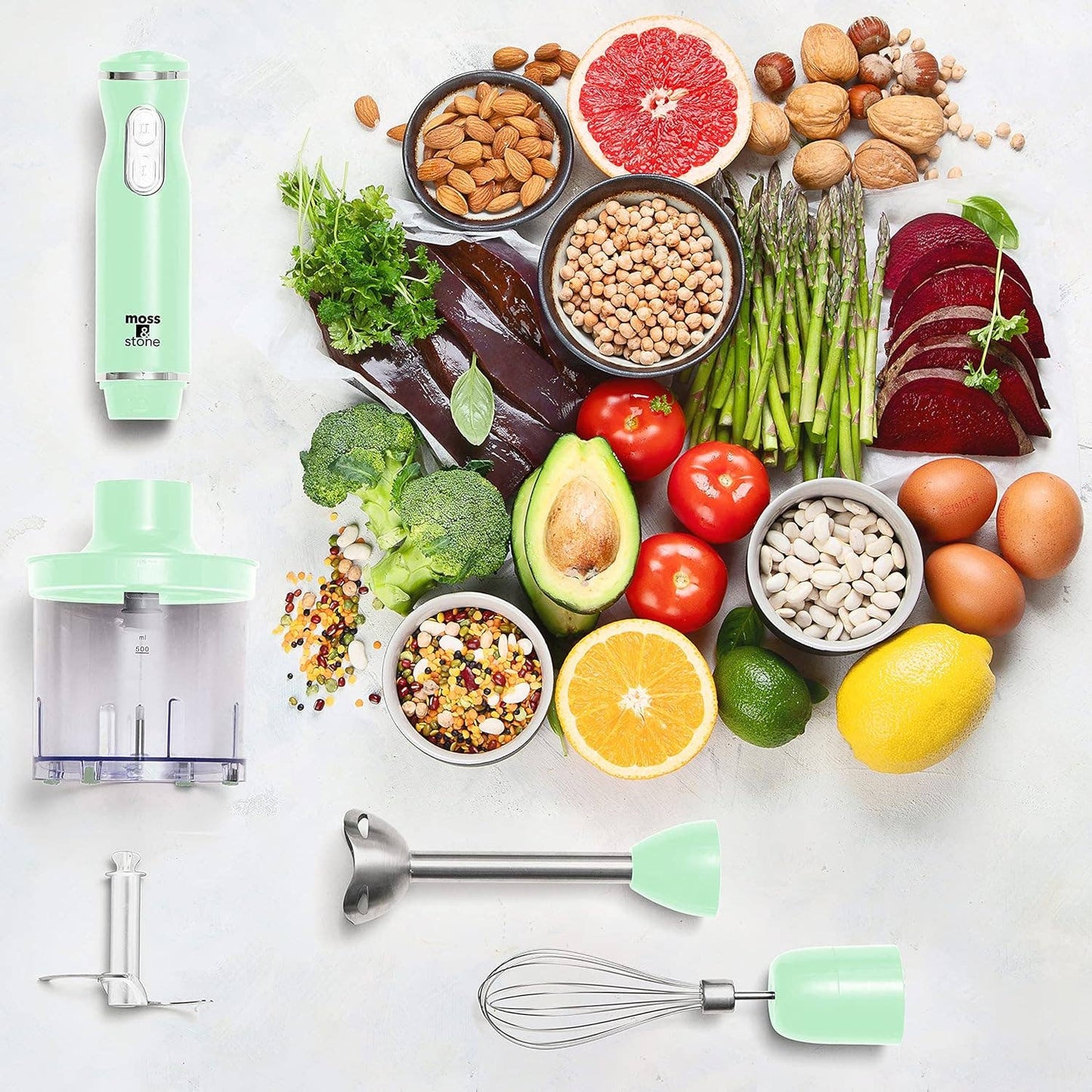 Hand Blender Electric With Add On's - Black