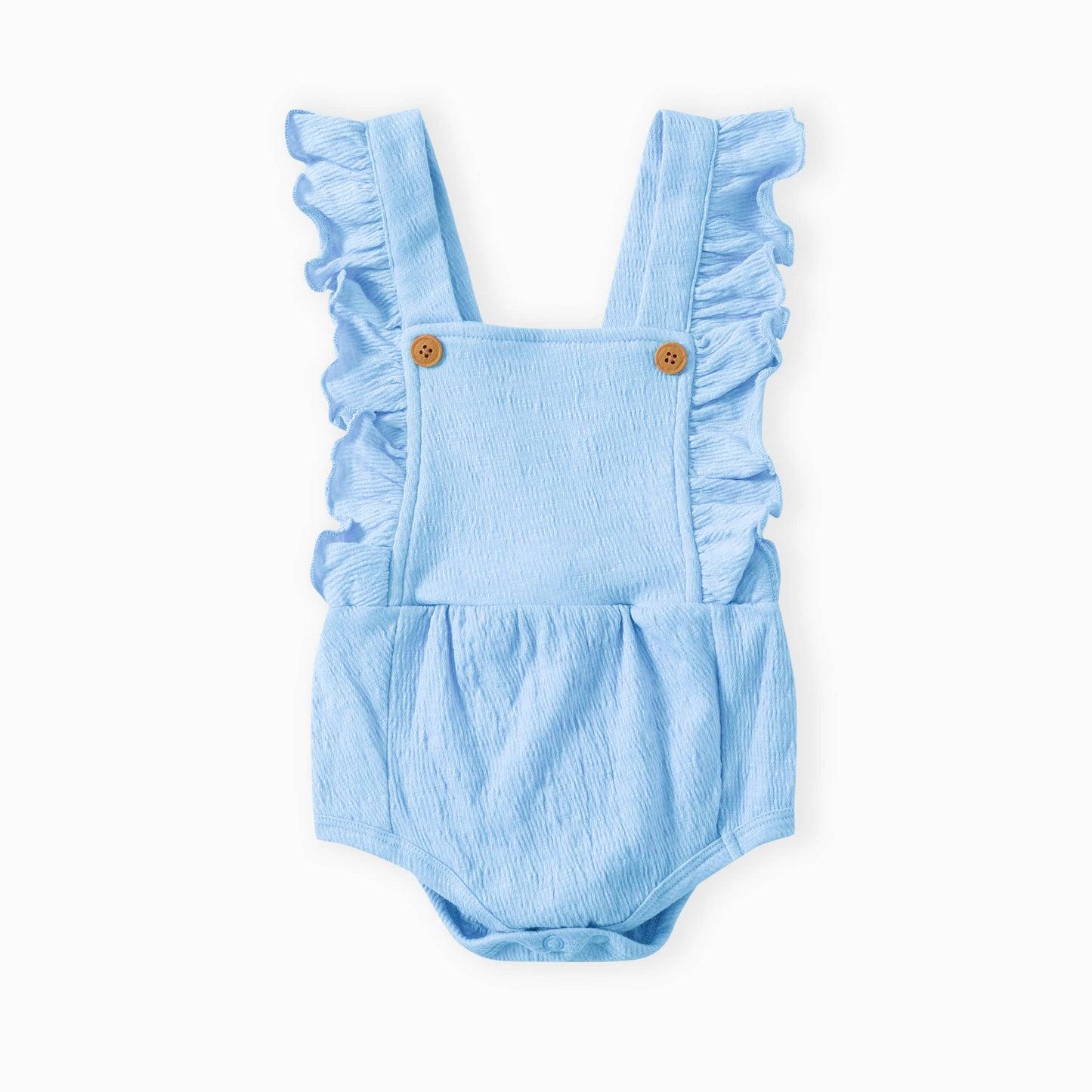 3-Pack Baby Girl Sweet Ruffled Romper: Multi-color / 3-6 Months