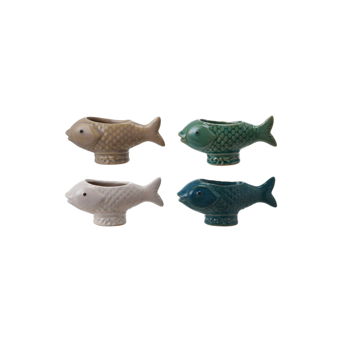 Fish Shaped Container/Toothpick Holder - 4 Colors
