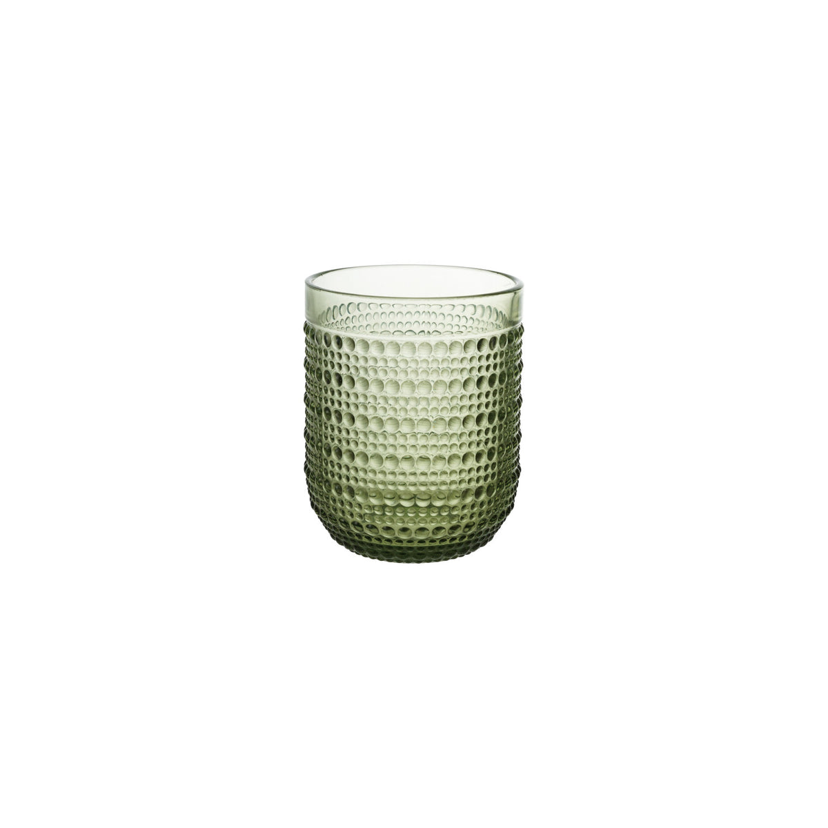 6 oz. Drinking Glass with Raised Dots - Green or Yellow