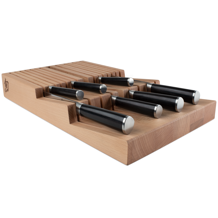 DM0856 In-Drawer Bamboo Knife Tray - 15 Slot
