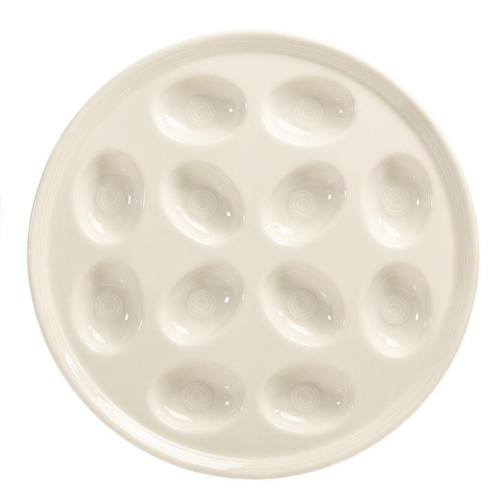 Fiesta® 11.25" Round Egg Serving Platter | Linen