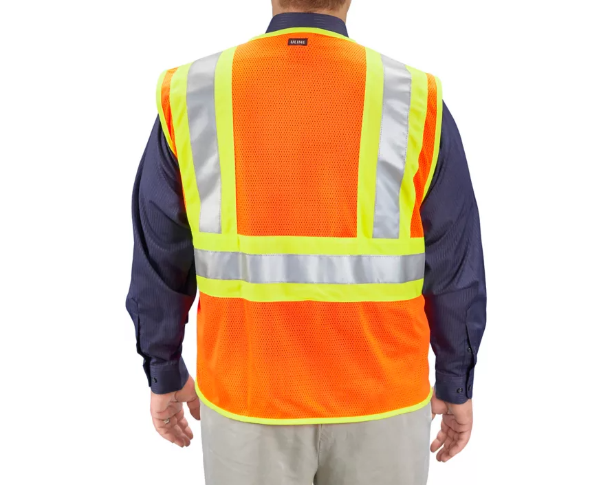 Class 2 Type R DieHard Deluxe High Visibility Safety Vest - Assorted