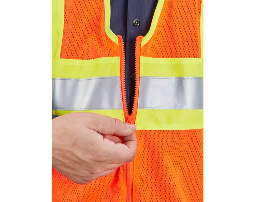 Class 2 Type R DieHard Deluxe High Visibility Safety Vest - Assorted