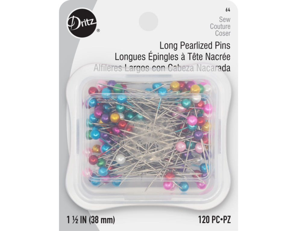 64 DRITZ PEARLIZED PINS 120PC