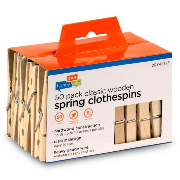 CLOTHESPINS WOOD 50PK