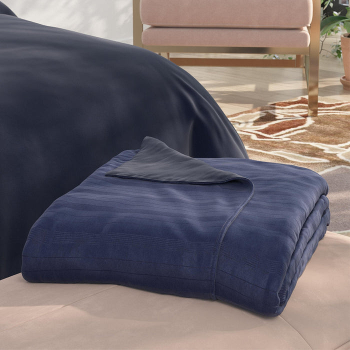 COOL DUVET COVER K/CK MIDNIGHT