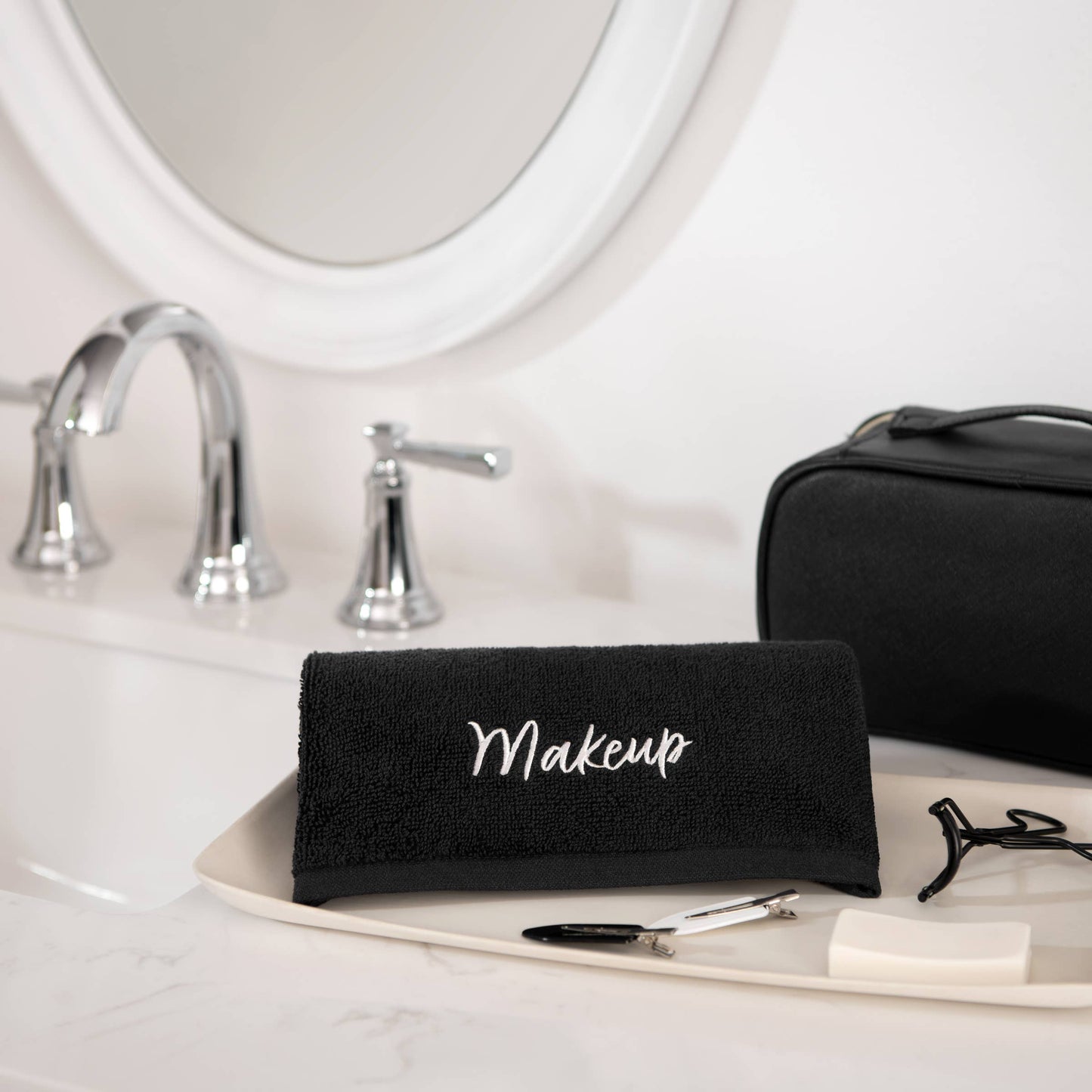 Host & Home Cotton Makeup Removal Towel (6 Pack) Embroidered: 13" x 13" Washcloth