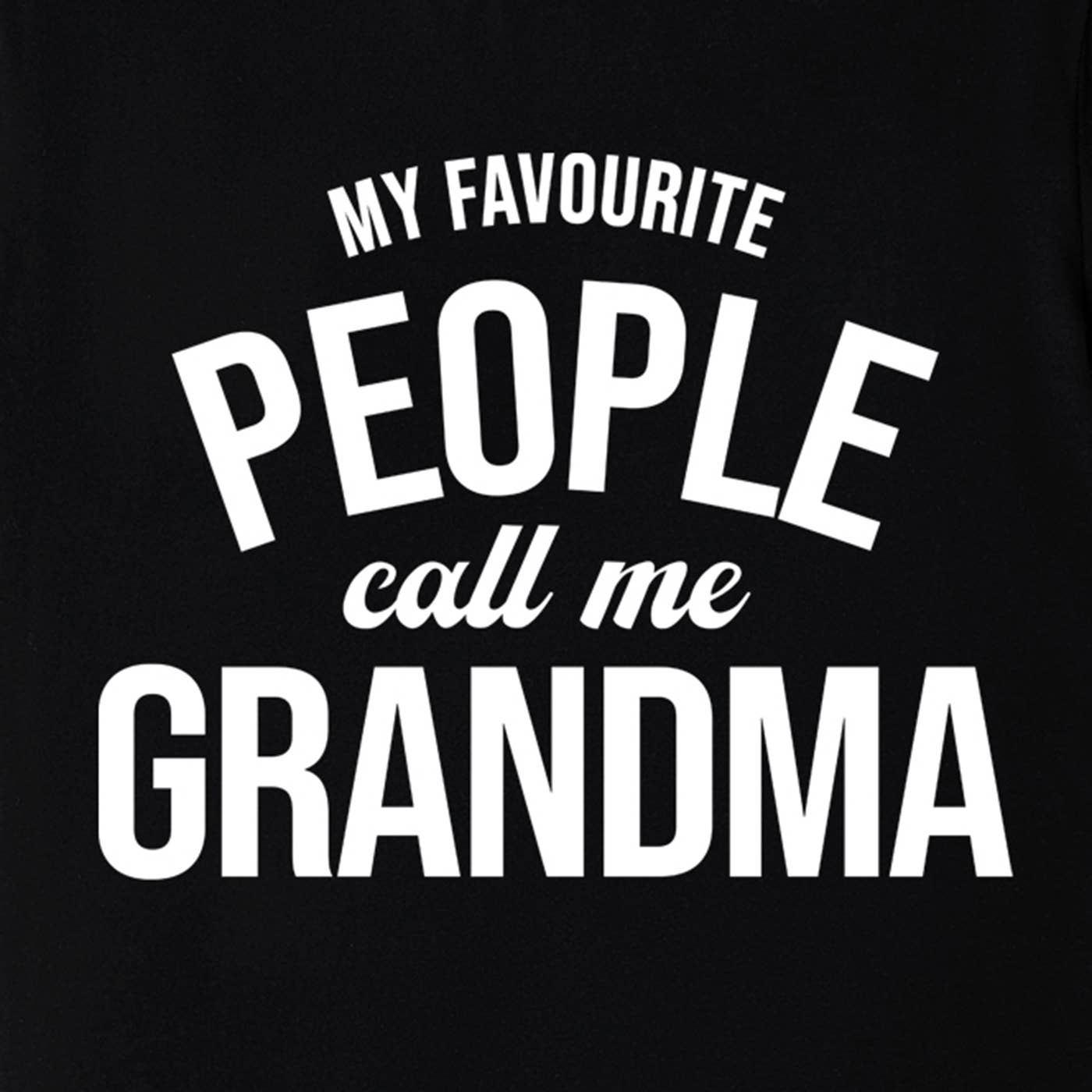 Mother's Day Grandma and Me Short Sleeves Slogan Print Tops: Black / Girl: 2 Years