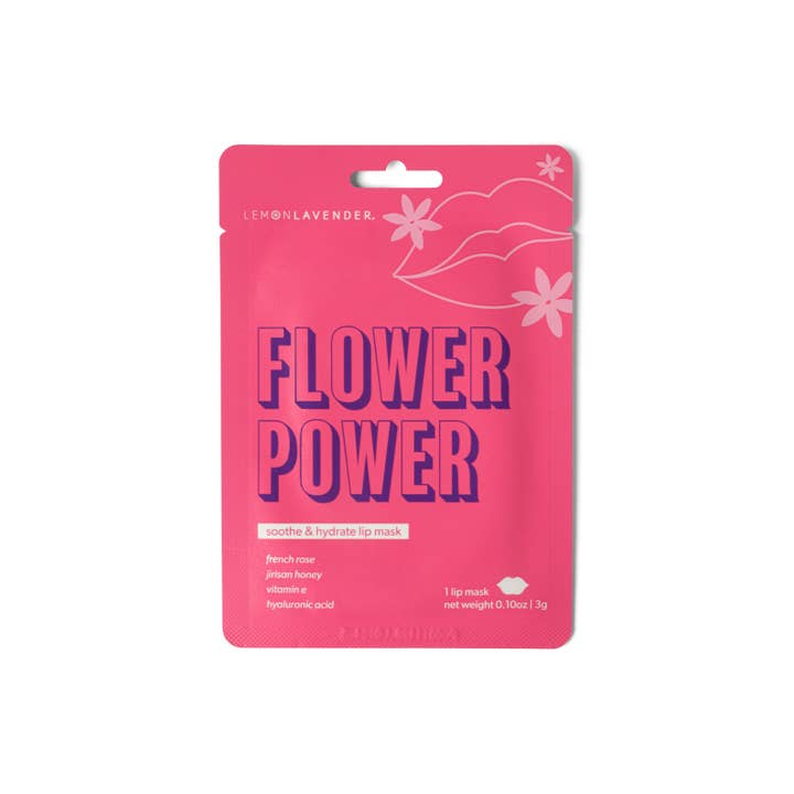 Lemon Lavender Pucker Up Hydrogel Lip Mask Open Stock