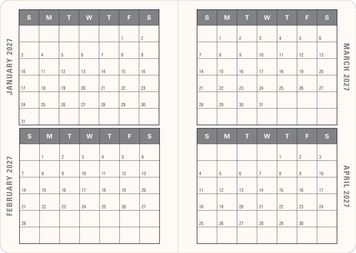 2027 Eucalyptus Weekly Planner