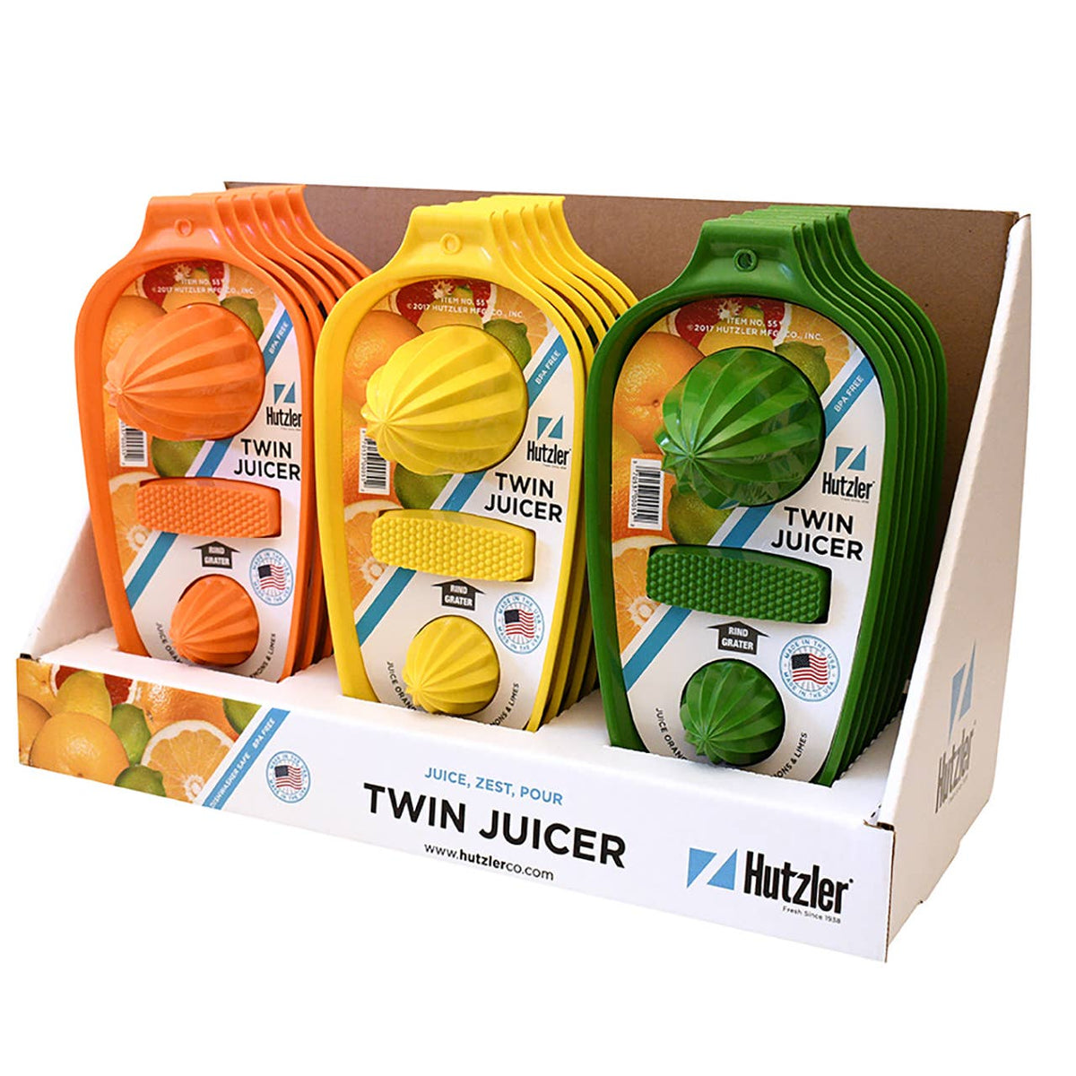 Twin Juicer Counter Display - Assortment of Colors