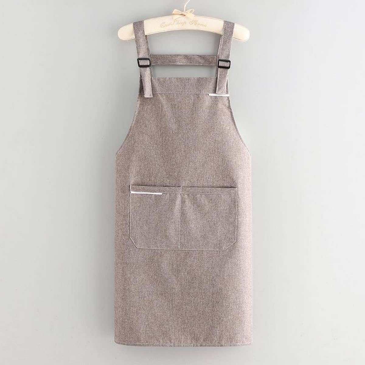 Fabric coating Solid Color apron with pockets bulk_CWMM2037: Blue / (OS) 1