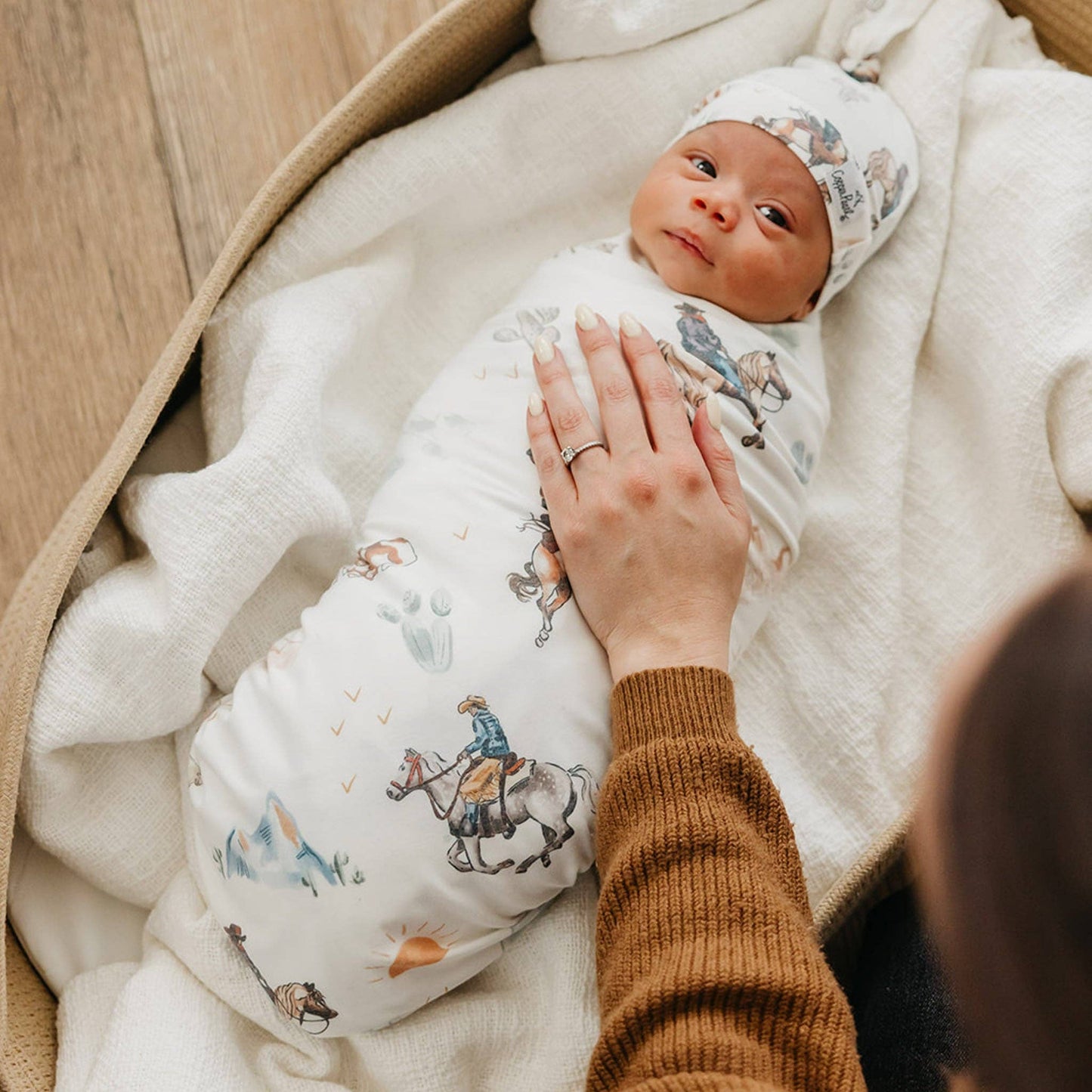 Knit Swaddle Blanket - Boone