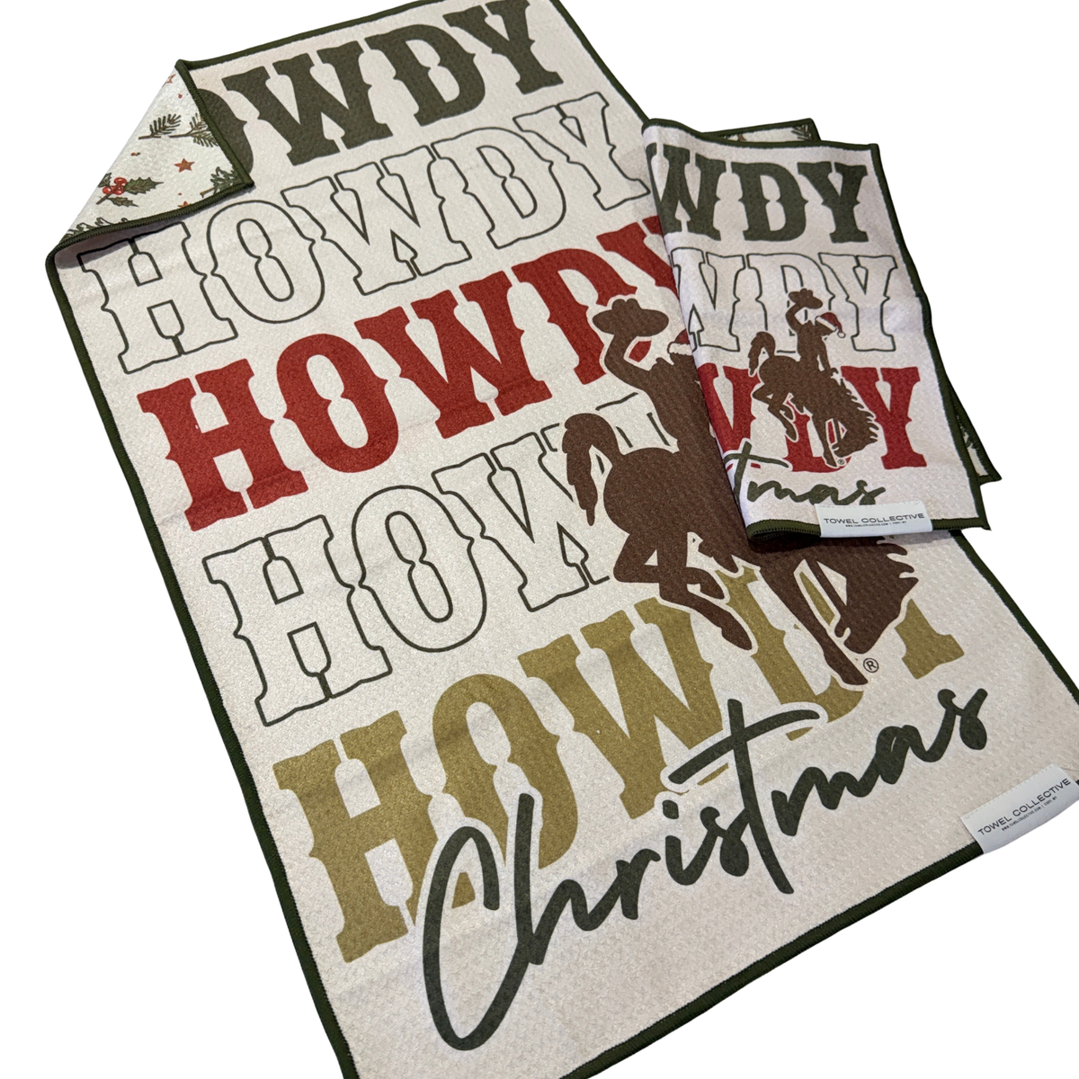 Howdy Santa | Waffle Weave Microfiber Towels Kitchen & Bath: Hand Towel