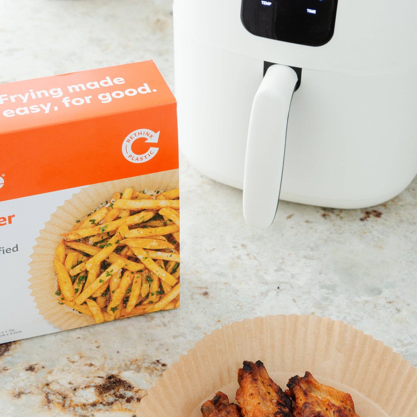 Air Fryer Liners - 50pk: Small/Medium