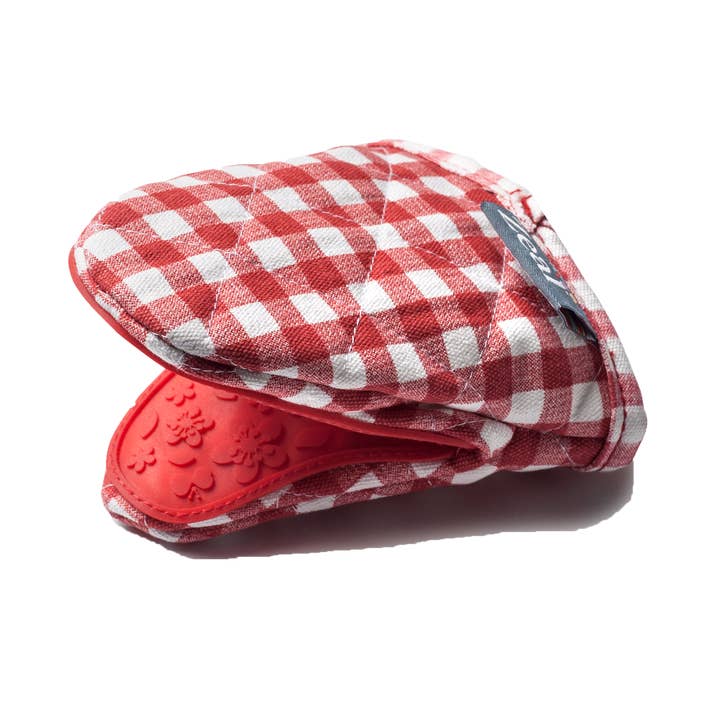 Silicone Gingham Mini Mitt (Mini Oven Glove)