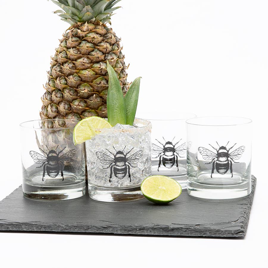 Bee Whiskey Glass