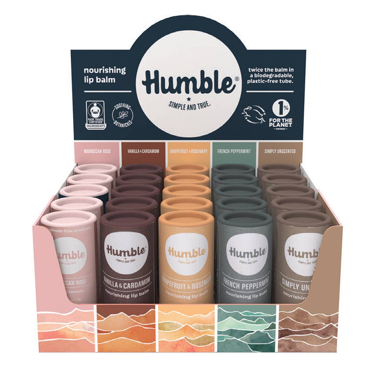 Variety Plastic-Free Lip Balm - Assorted Flavors