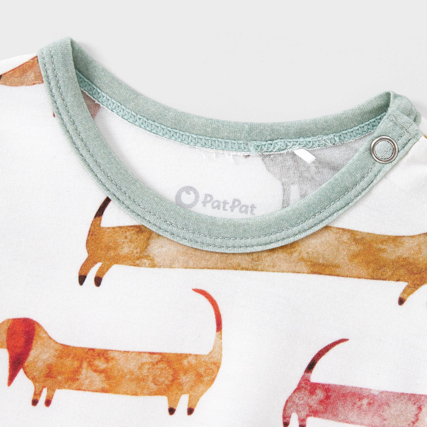 Family Matching Animal-patterned Short-sleeve Pajamas Set: Multi-color / Baby:12-18 M