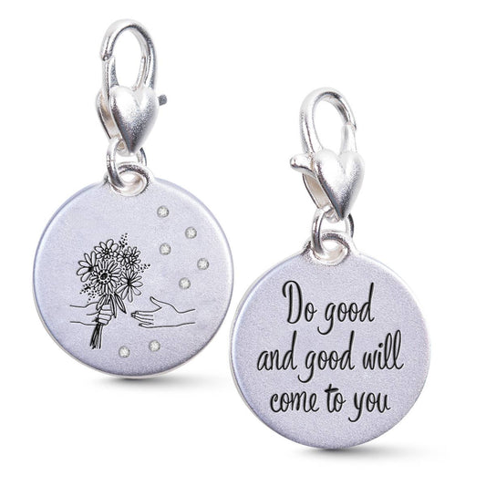 Silver 1 Tone Medallion Flowers Do Good