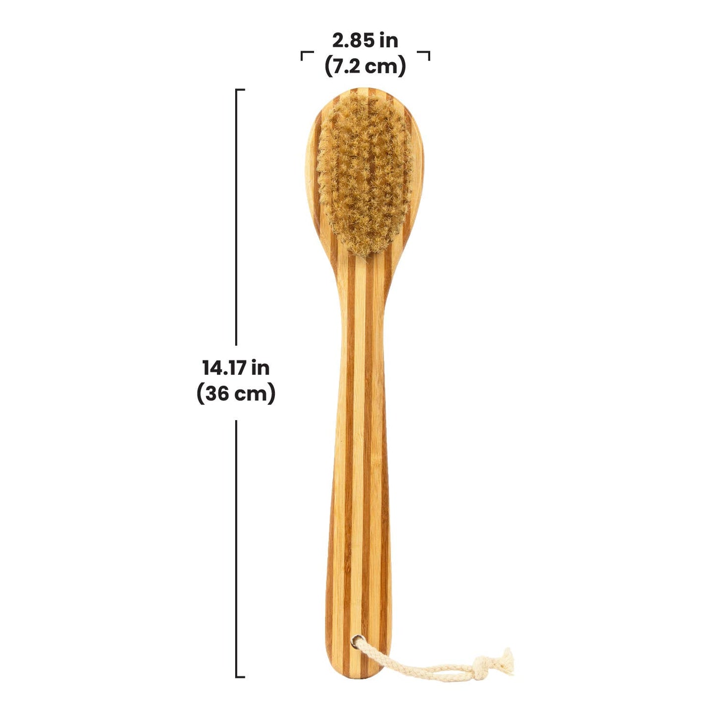 Bamboo Dry Brush with Long Handles