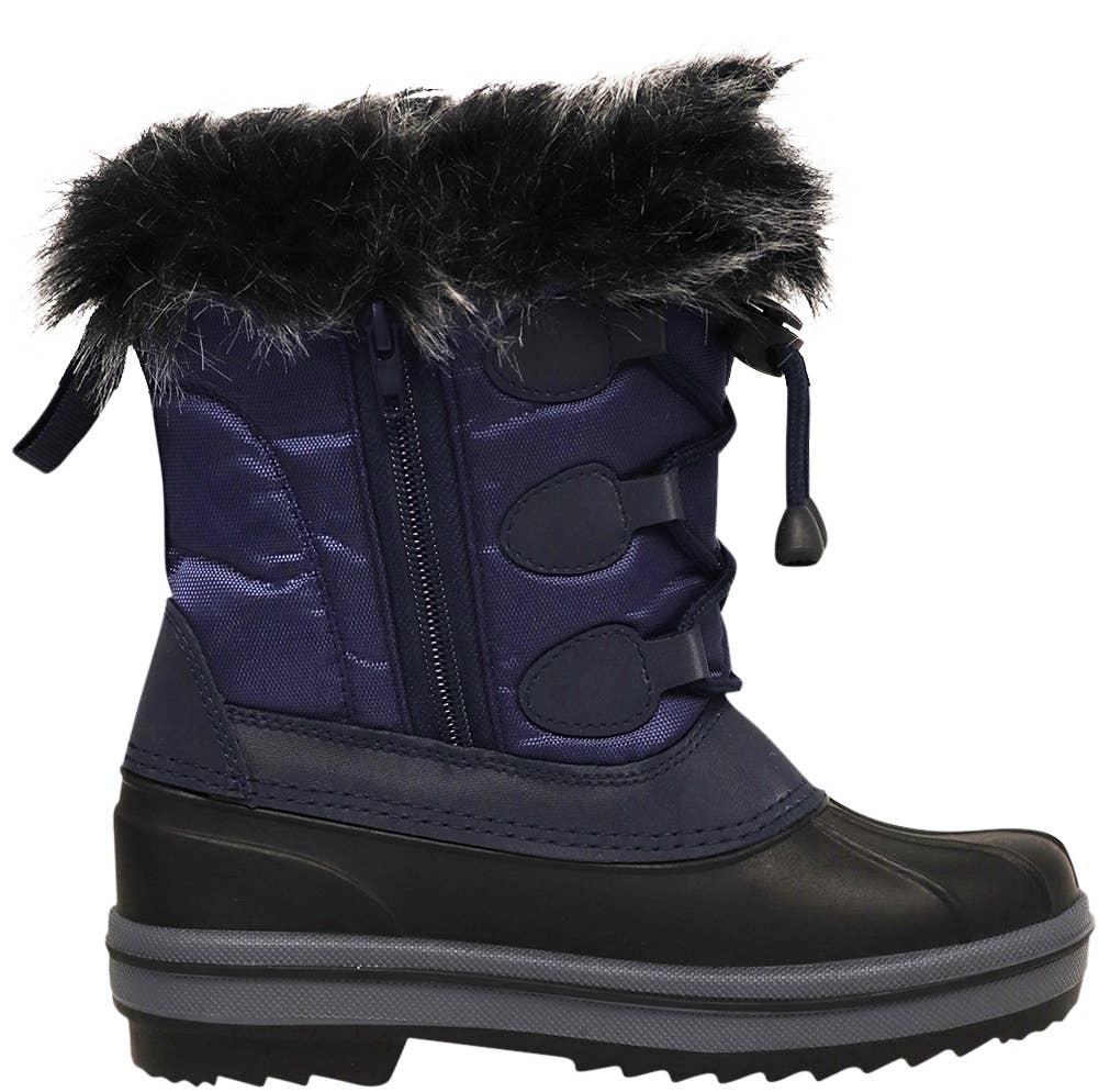 Norty Lightweight Fleece Lined Snow Boots for Little and Big: 3 Little Kid