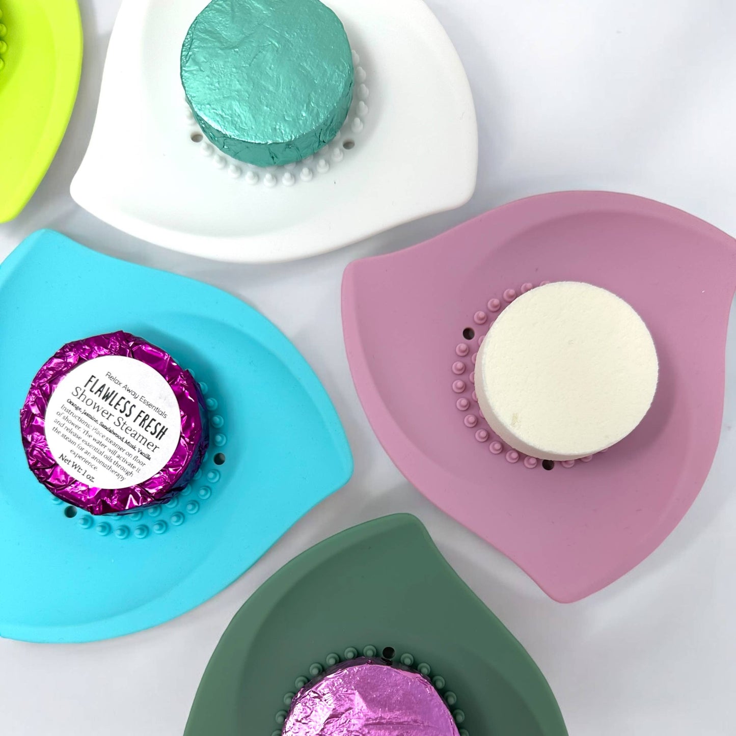 Shower Steamer Tray - Silicone : Sage Green