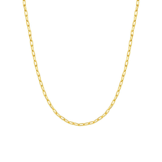 Add A Charm Paperclip Chain Necklace - Gold - AMANDA BLU