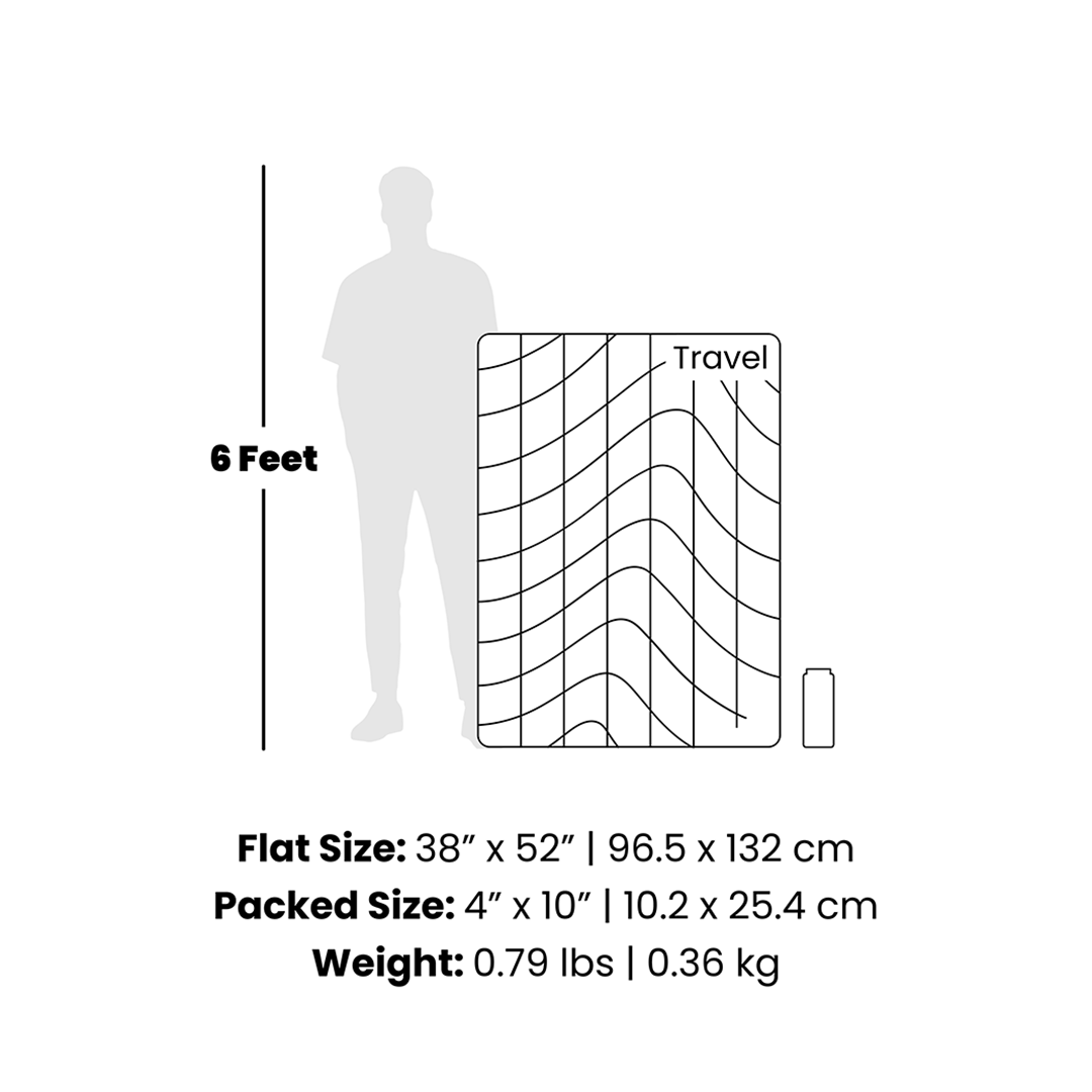 Travel Puffy Blanket - Sea Moss: Travel