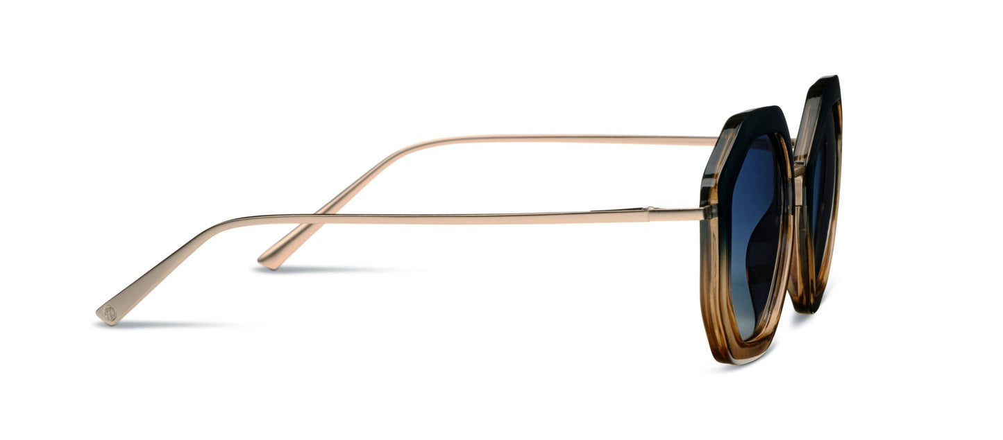 Solana (Sunglasses): Black/Tan / No Correction