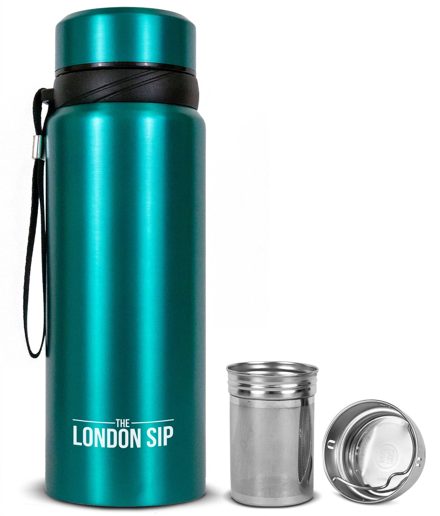 London Sip Tea Infuser Bottle 25oz: Safari Beige