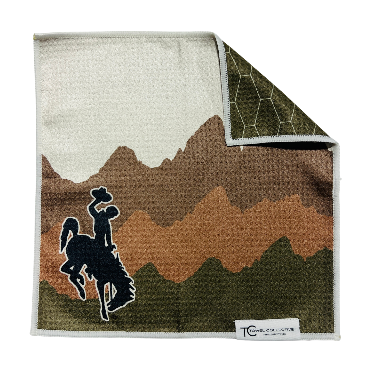 Adobe Cowboy | Waffle Weave Microfiber Towels Kitchen & Bath: Hand Towel