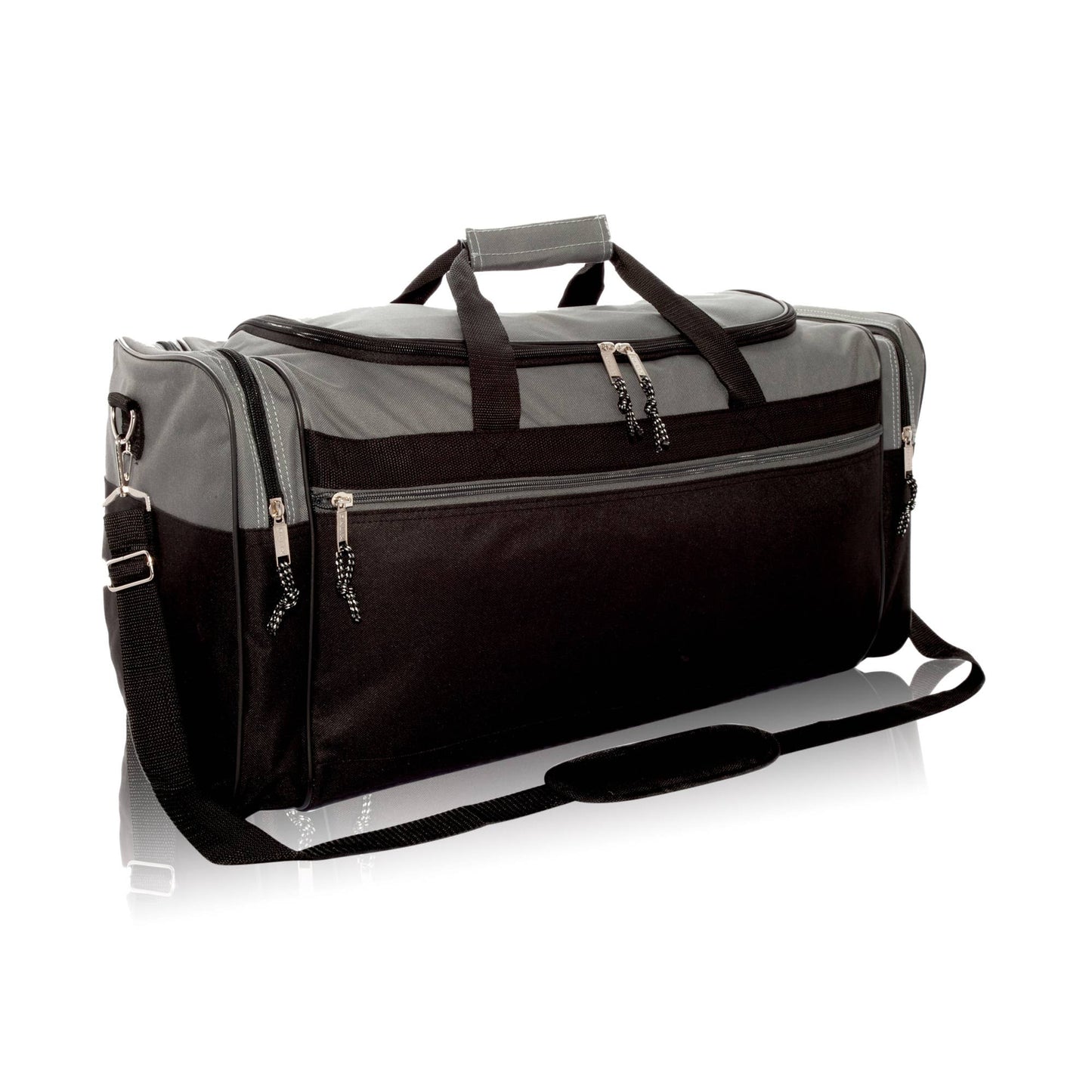 DALIX 25" Extra Large Vacation Travel Duffle Bag: Gray