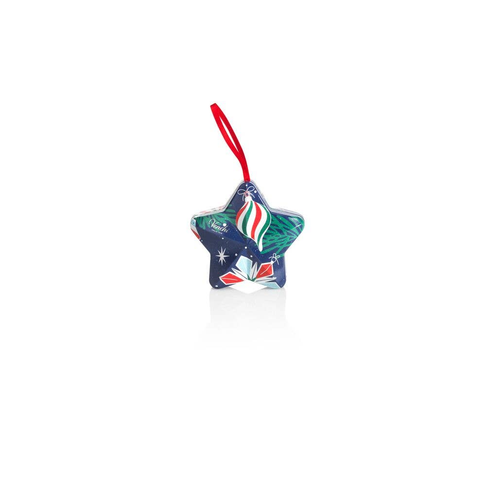 Star Chocolate Tin Christmas Ornament - Holiday Gift Sets