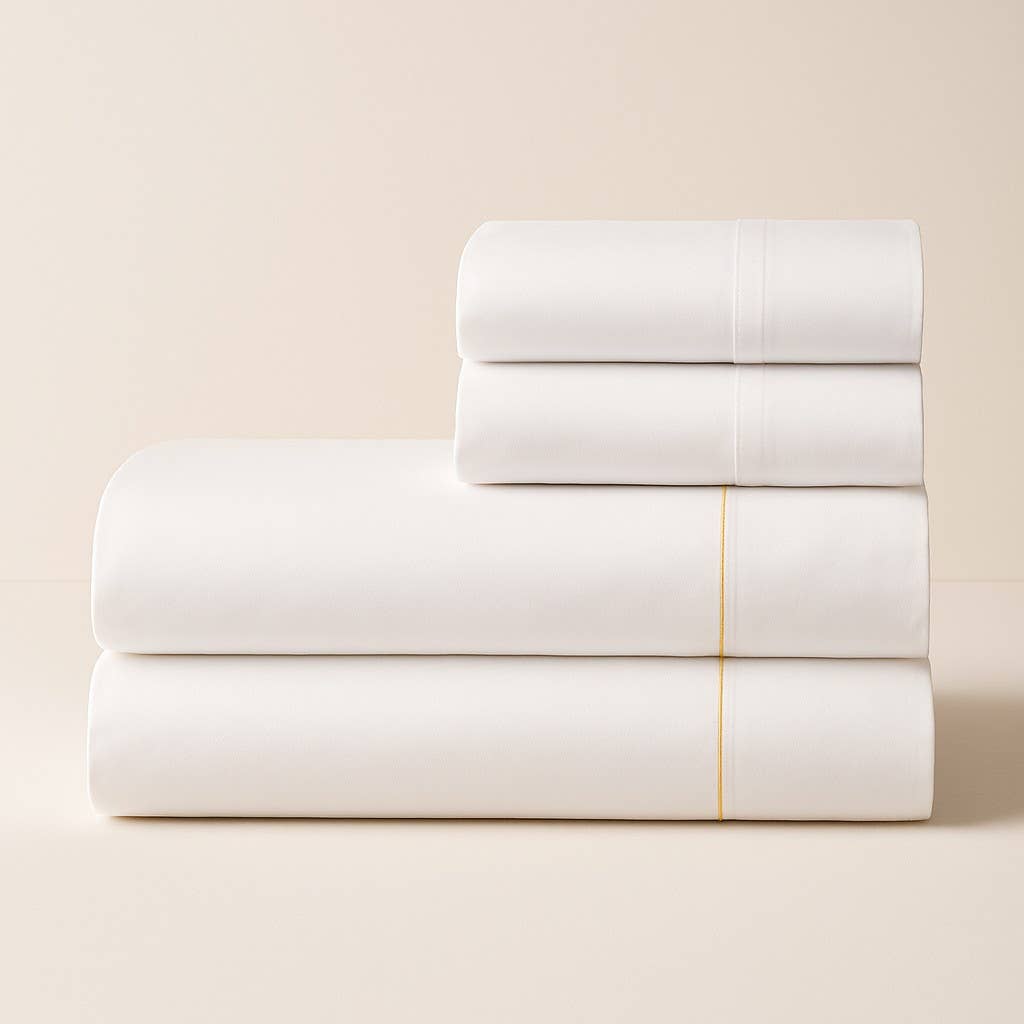 Bed Sheets - 100% Cotton - 300TC - Percale: Queen Set