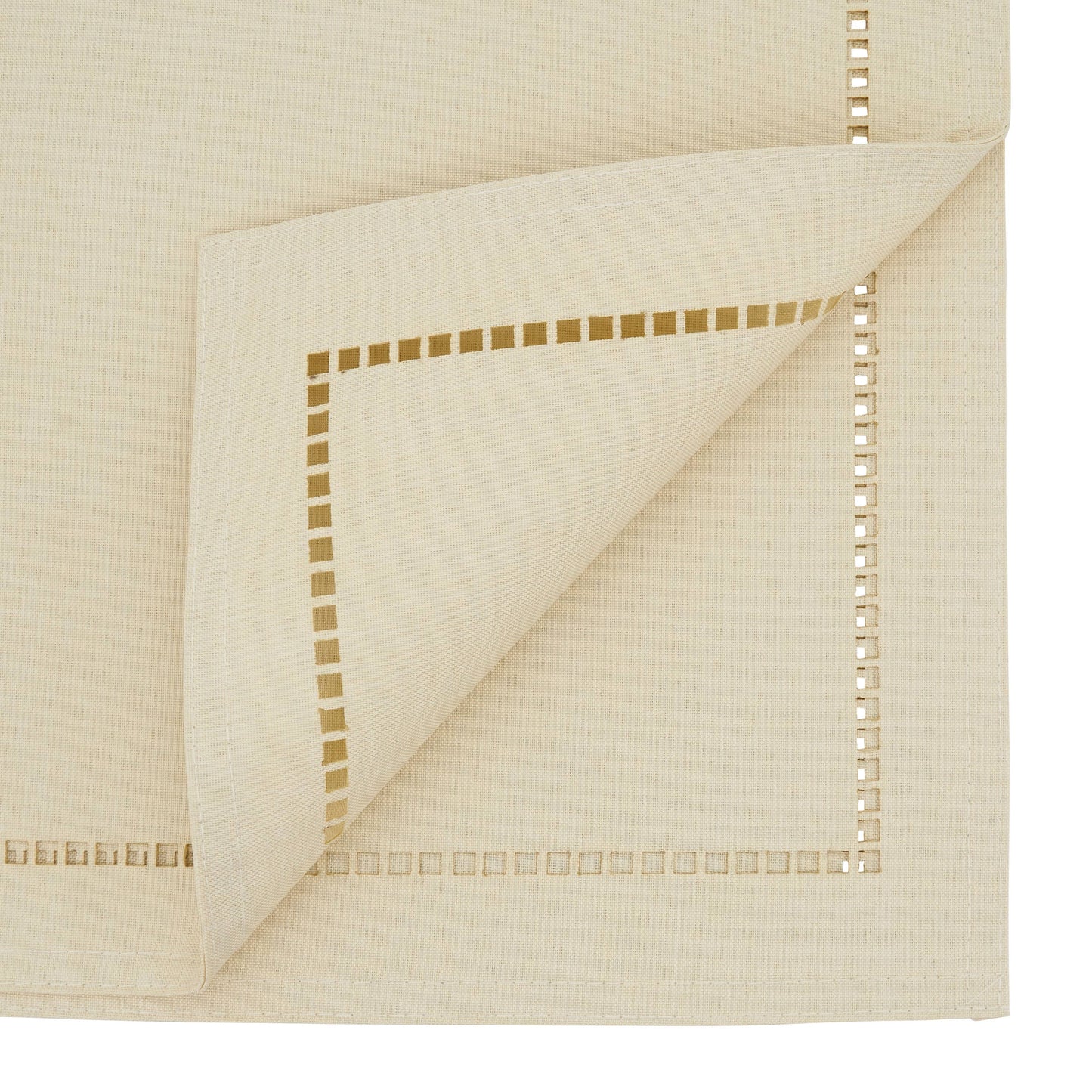 Laser-Cut Hemstitch Runner: Green / 14"x54"