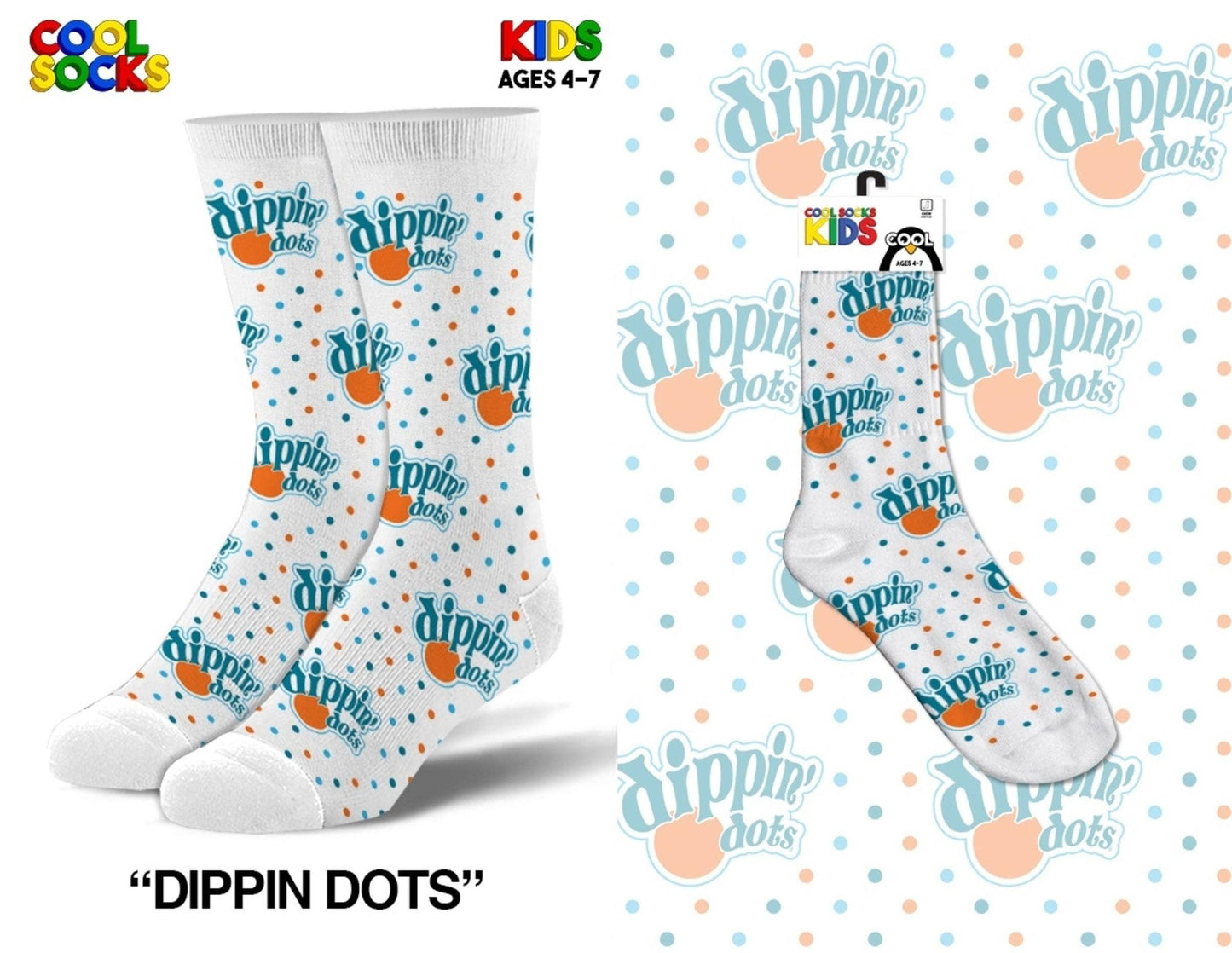 Dippin Dots 4-7 Socks - Kids