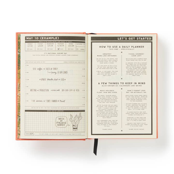 Brass Monkey Part-Time Adult Undated Daily Planner
