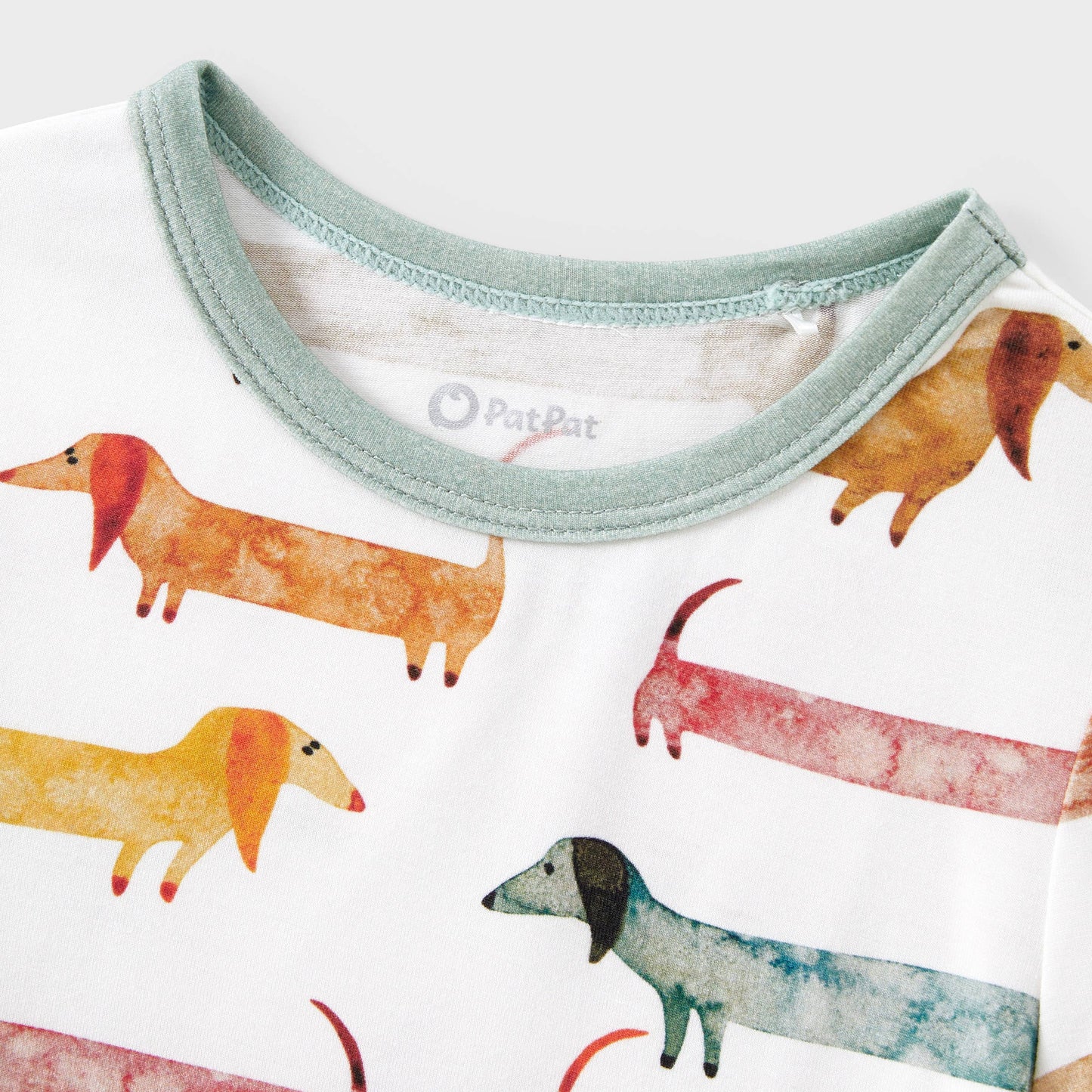 Family Matching Animal-patterned Short-sleeve Pajamas Set: Multi-color / Baby:12-18 M