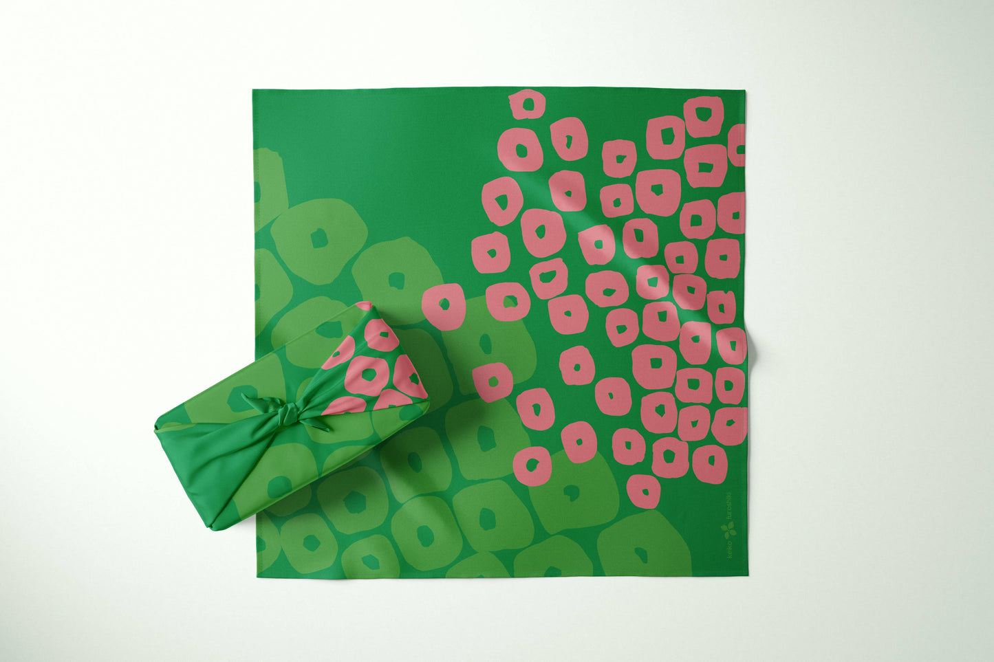 Furoshiki Reusable Japanese Fabric Gift Wrap Kanoko Forest